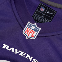 Baltimore Ravens Justice Hill Nike Purple Game Jersey