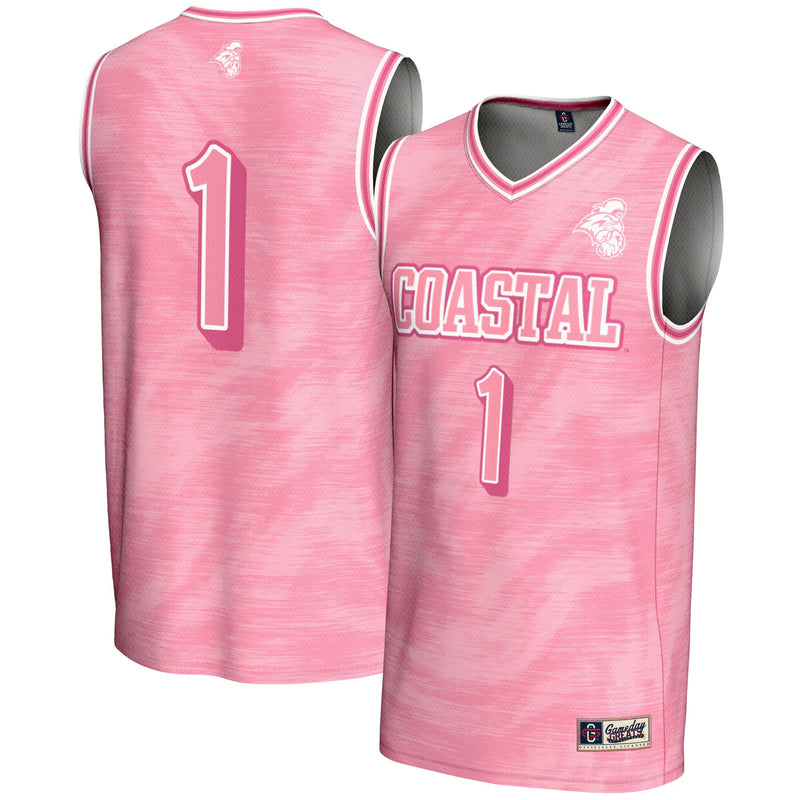 #1 Coastal Carolina Chanticleers GameDay Greats Lightweight Basketball Fashion Jersey - Pink