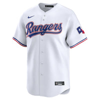 Texas Rangers Ezequiel Duran Nike White Home Limited Player Jersey