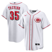 Cincinnati Reds Jose Trevino Nike White Home Replica Jersey