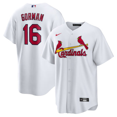 St. Louis Cardinals Nolan Gorman Nike White Home Replica Jersey