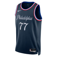 Philadelphia 76ers Nike 2025/26 City Edition Swingman Jersey - Navy - VJ Edgecombe
