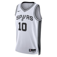 San Antonio Spurs Nike Association Edition Swingman Jersey - White - Jeremy Sochan