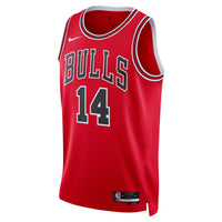 Chicago Bulls Nike Icon Swingman Jersey - Red - Matas Buzelis