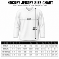 Custom Blue White-Red Hockey Jersey