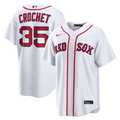 Boston Red Sox Garrett Crochet Nike White Home Replica Jersey