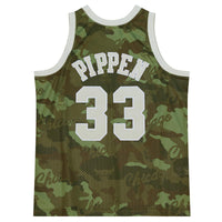 Chicago Bulls NBA Scottie Pippen 1997 Ghost Green Camo Swingman Jersey By Mitchell & Ness -