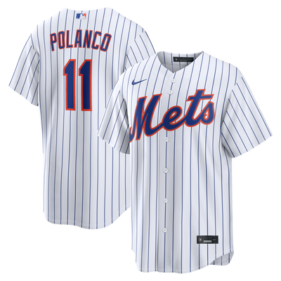 New York Mets Jorge Polanco Nike White Home Replica Jersey