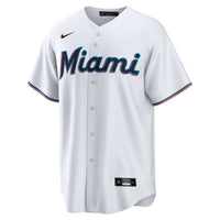 Miami Marlins Connor Norby Nike White Home Replica Jersey