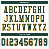 Custom White Green-Gold Mesh Authentic Football Jersey